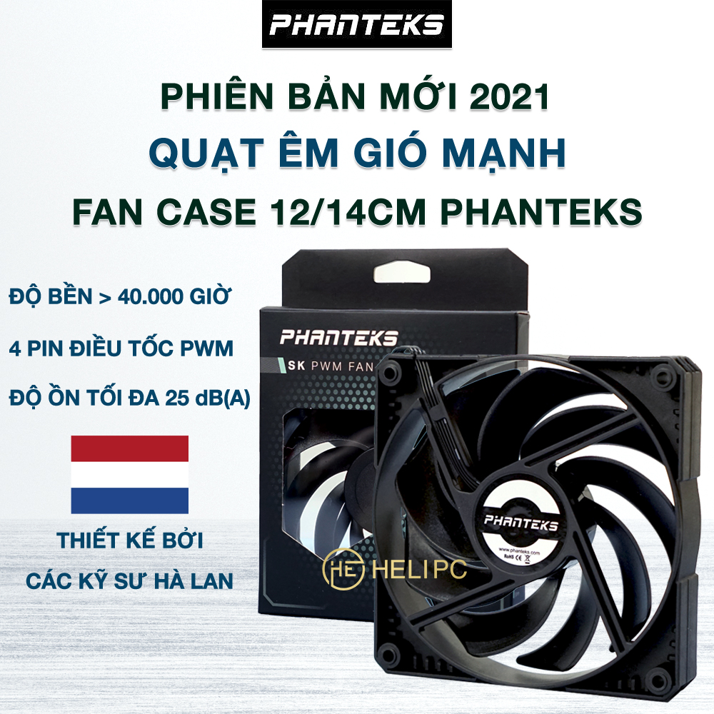 Quạt tản nhiệt case máy tính Phanteks MetallicGear Skiron 12 14 cm