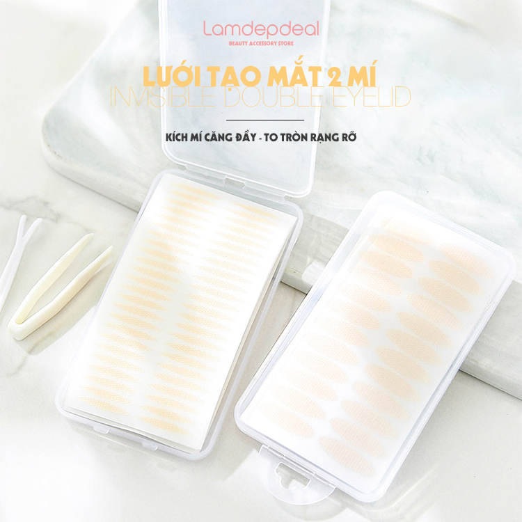 Monsterbeauty - combo 240 lưới kích mí invisible double eyelid - miếng dán kích mí dạng lưới không cần keo, kích mí tàng hình, kích mí nước tặng kèm bình xịt.