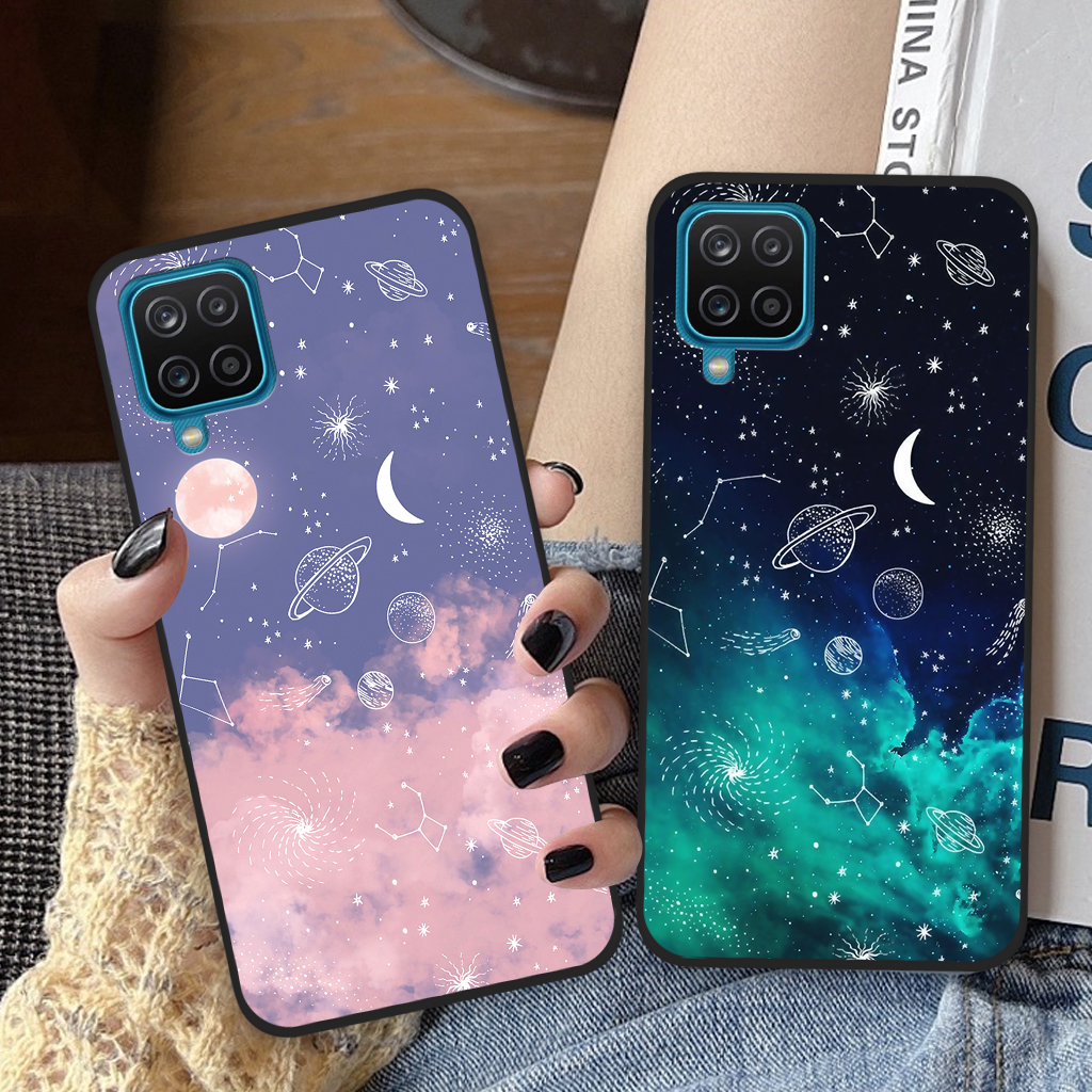 Ốp lưng Samsung Galaxy A12 / M12, ốp điện thoại samsung hoạ tiết vũ trụ, ốp lưng nhựa dẻo