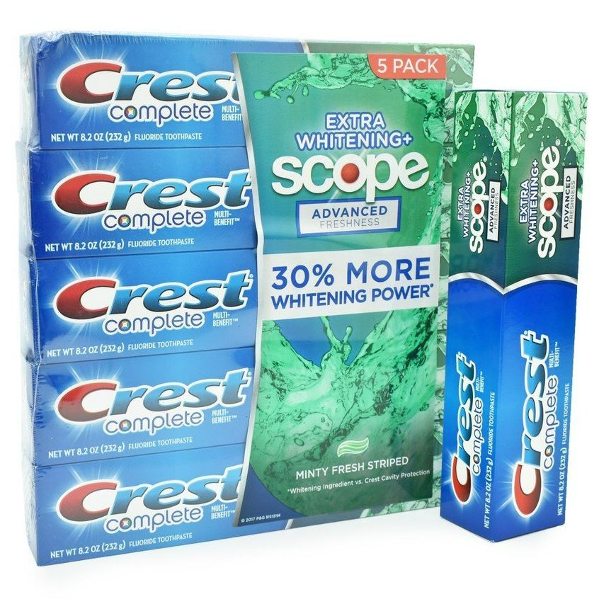 Kem đánh răng trắng răng Crest Complete Extra Whitening Scope của Mỹ mỗi tupe 232gr