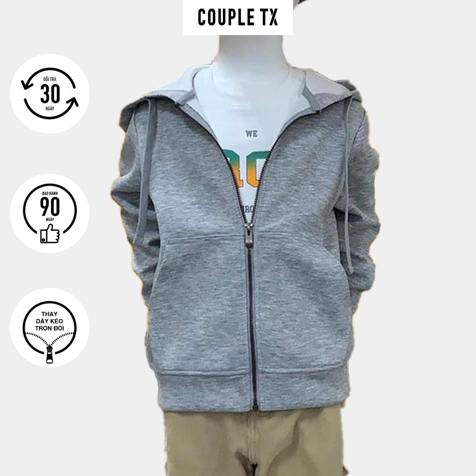 Couple tx - áo khoác thun trẻ em 2 da airlayer kok 3047