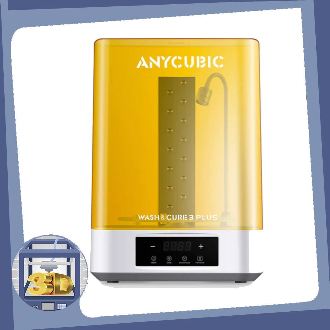 Máy rửa, sấy vật phẩm resin sau in 3d sla/dlp anycubic wash cure 3 plus