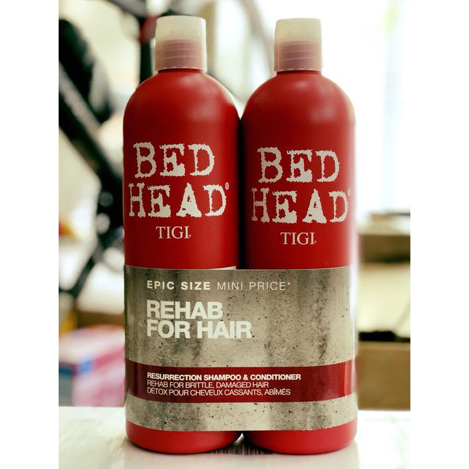 Dầu Gội Đầu TIGI ĐỏBED HEAD Phục Hồi Hư Tổn Cấp Độ 3 (gội + Xả) Dầu Dưỡng Tóc Chính Hãng