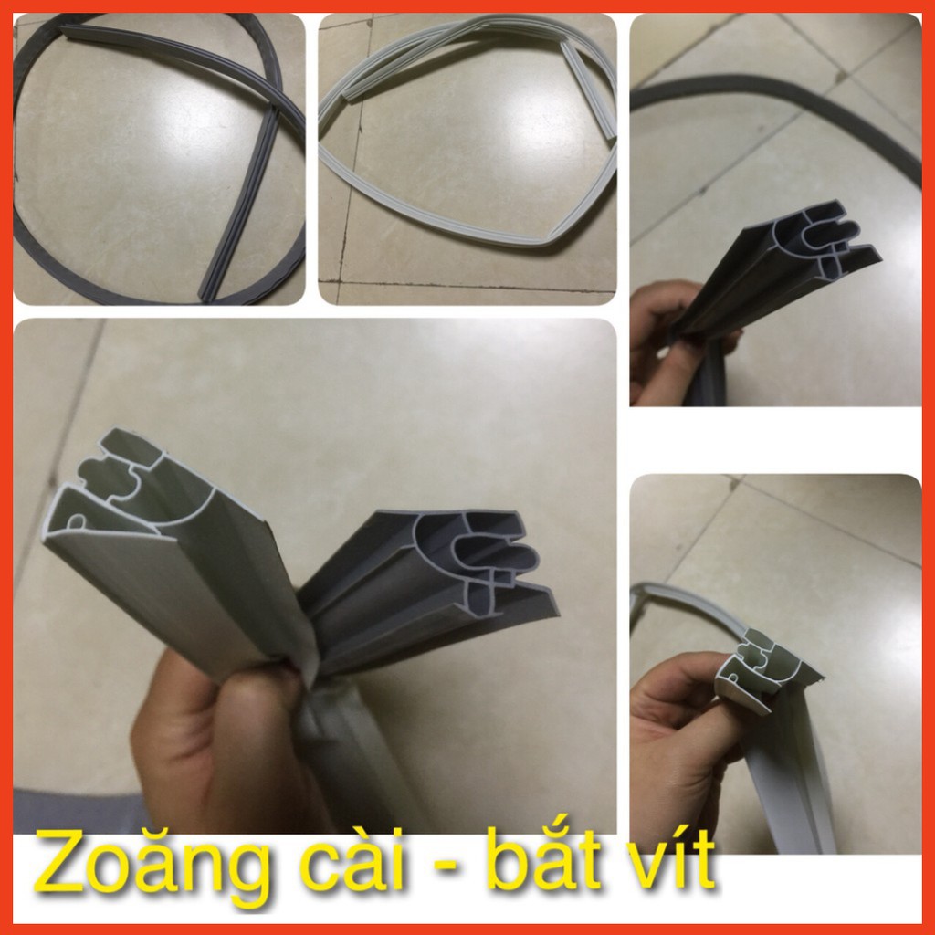 Ron tủ lạnh kiểu gài dài 2 mét , màu xám