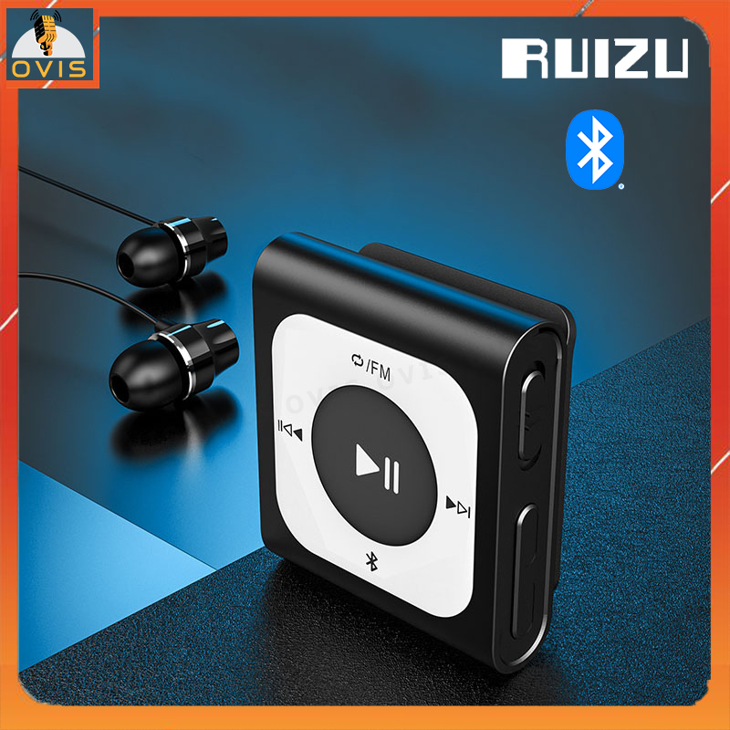 Ruizu x66 - máy nghe nhạc thể thao nhỏ gọn, bluetooth 5.0