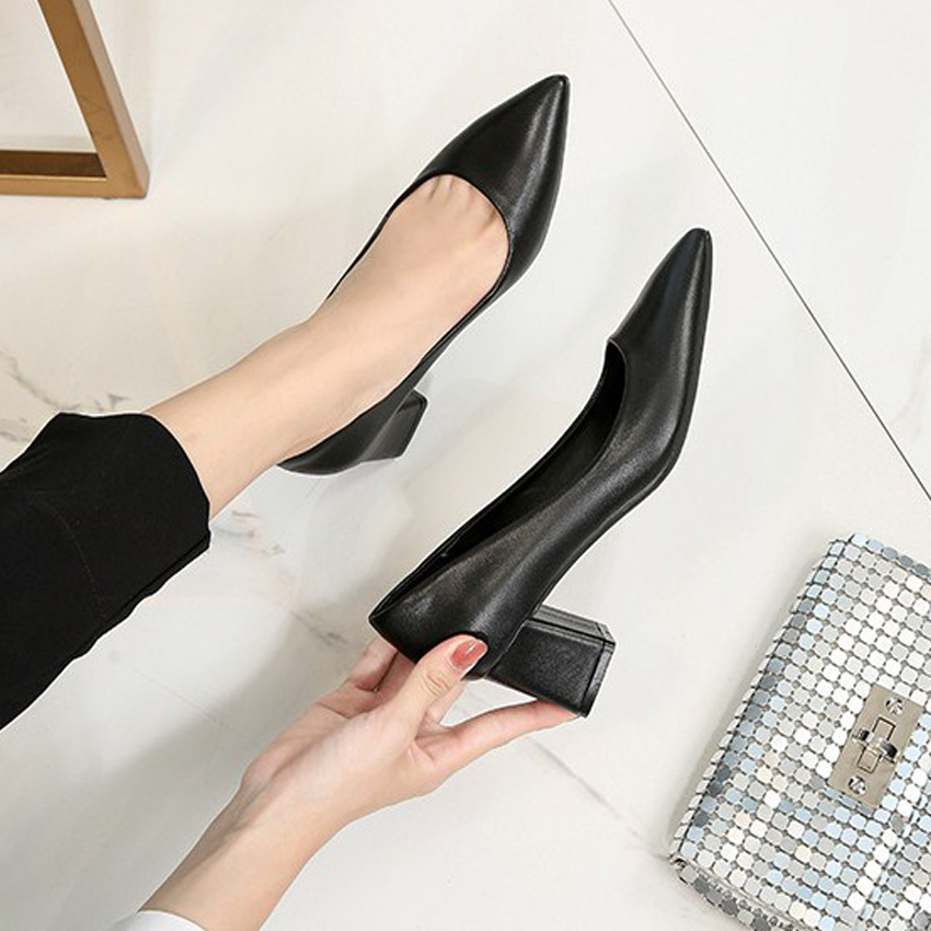 Giày cao gót 5 cm nữ/ Giày cao gót vuông nữ