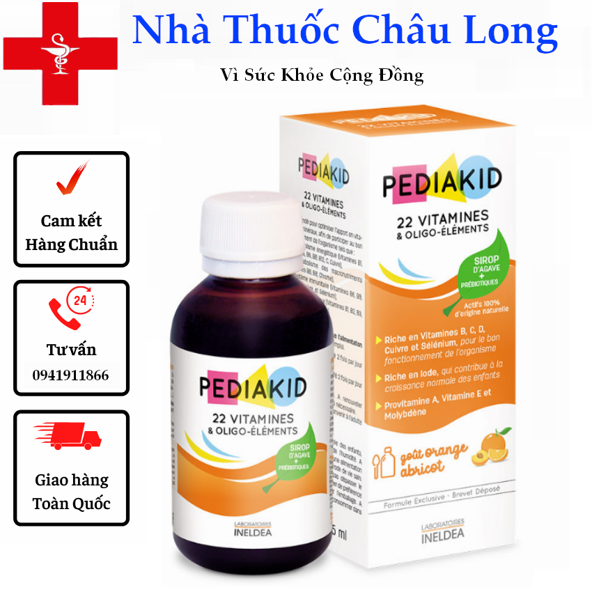 Pediakid 22 vitamin , Imuno Fort , Transitdoux - Hàng nội địa