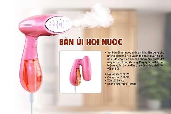 BÀN ỦI HƠI NƯỚC CẦM TAY Sokany KW-001 công suất 1500W,Bàn Là Hơi Nước gấp gọn tiện dụng.