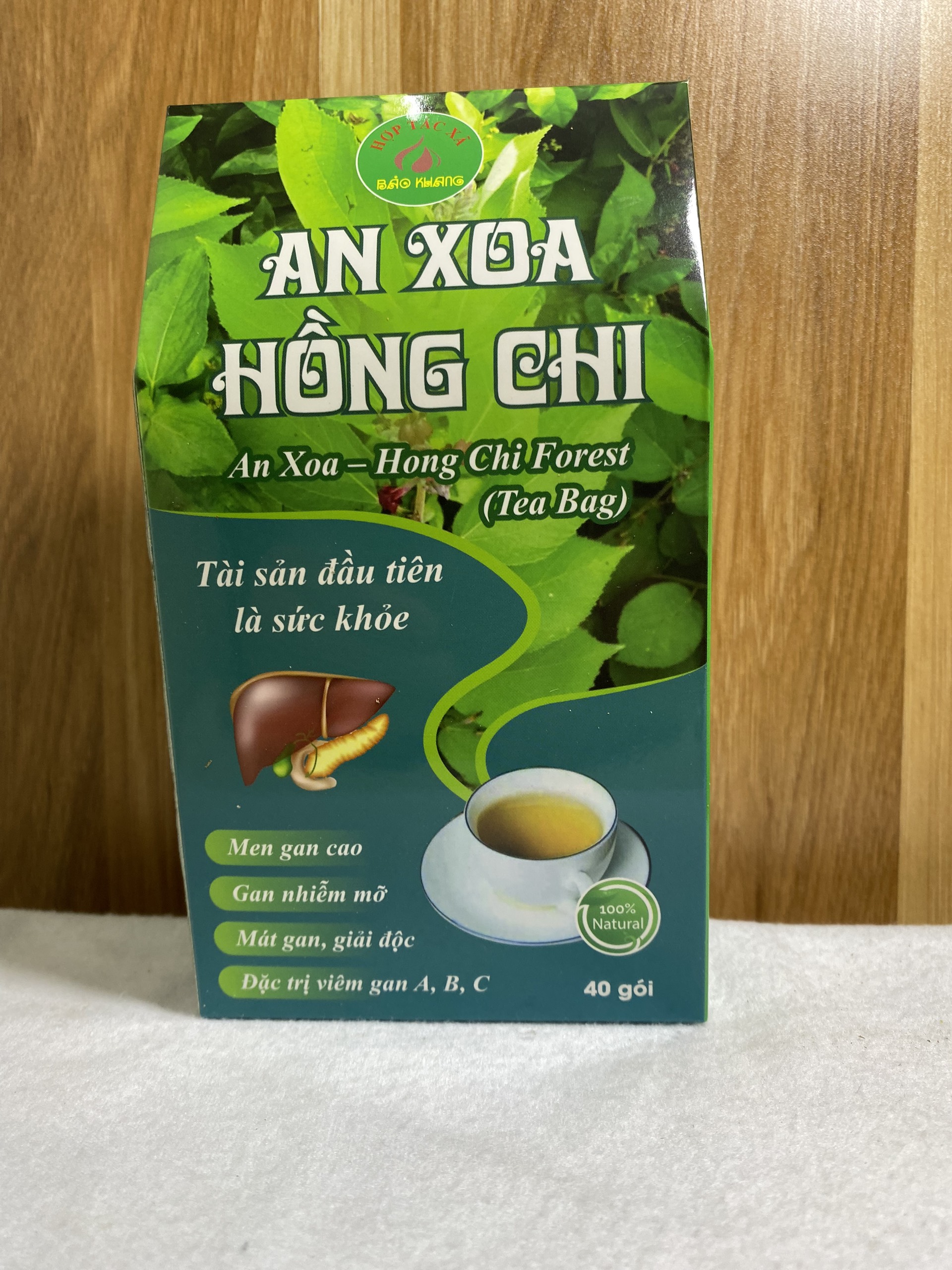Trà túi lọc cây an xoa, hồng chi Bảo Khang , cây an xoa, cho người men gan cao, gan nhiễm mỡ, mát gan, giải độc gan