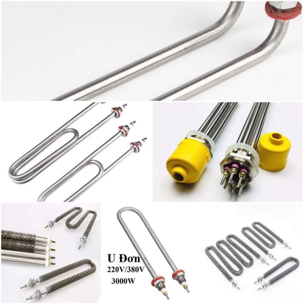 Thanh nhiệt nấu phở, đun nước - u đơn, u quỳ , u kép, điện trở nồi phở, nấu cháo điện áp 220v