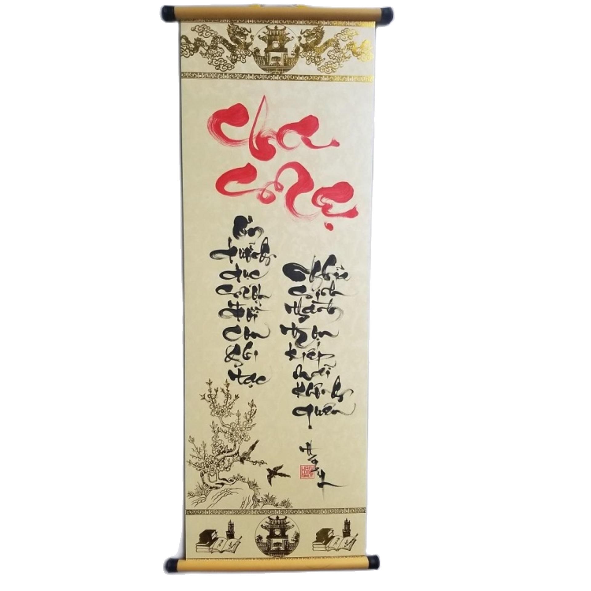 Thư pháp Cha mẹ. Quà tặng Cha mẹ. Quà tết