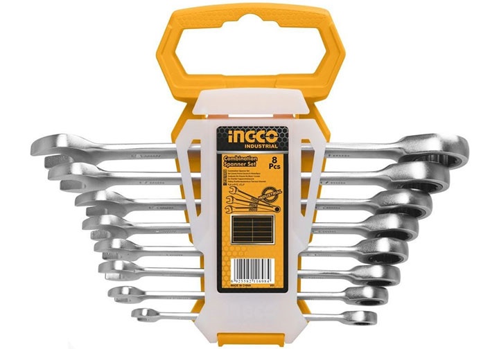 Bộ 8 cờ lê miệng vòng hai chiều ingco hkspar1082