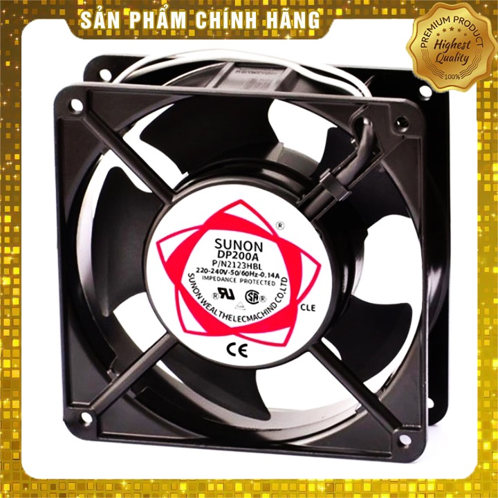 Quạt tản nhiệt 220-240vac sunon dp200a 12x12x3.8cm