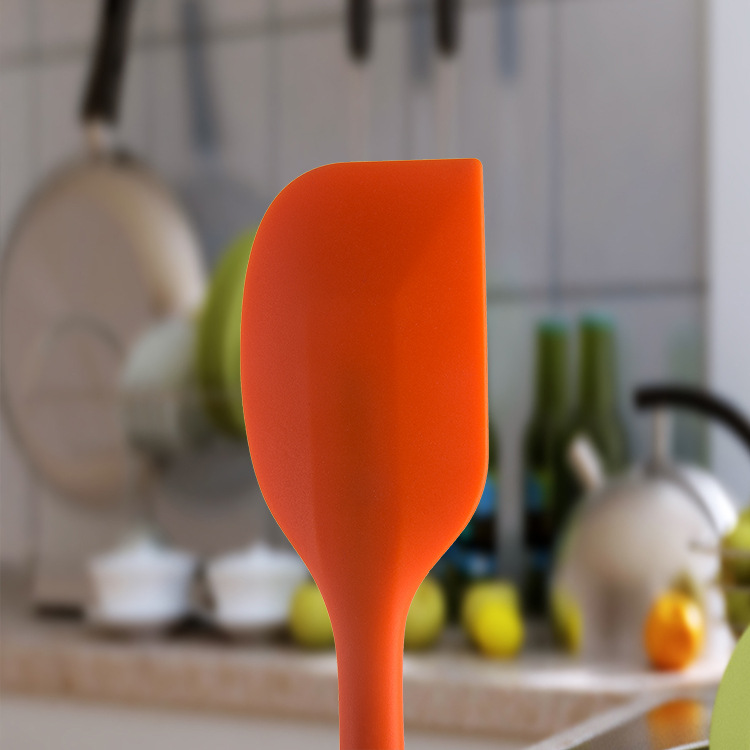 Phới Vét Bột Silicon Đúc Nguyên Khối 28cm, Cây phết kem Nhiều Màu