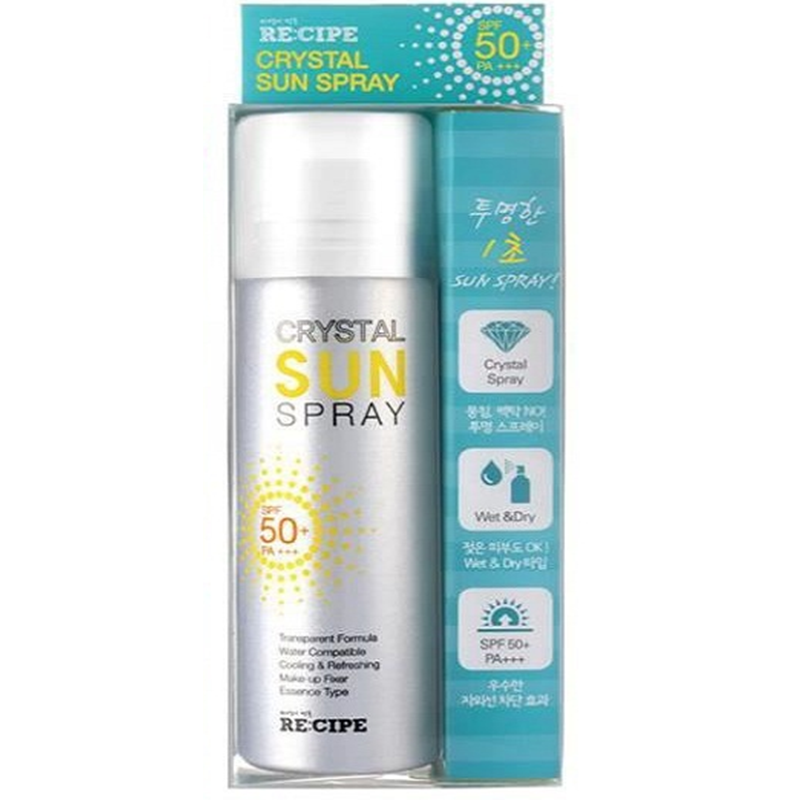 Xịt chống nắng Crystal Sun Spray Hàn Quốc SPF 50 + PA+++ 150ml lâu trôi, không bóng nhờn và bảo vệ da khỏi các tác hại nghiêm trọng từ các tia nắng mặt trời