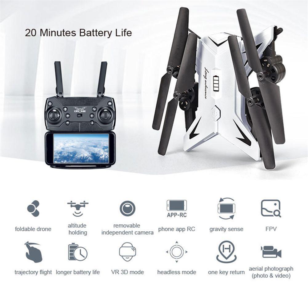 Flycam KY601S, Cánh Gập Camera WIFI FPV Full HD 1080p Truyền Hình Ảnh Về Điện Thoại, pin 1800mah, bay 23phút, flycam giá rẻ, flycam chất lượng,