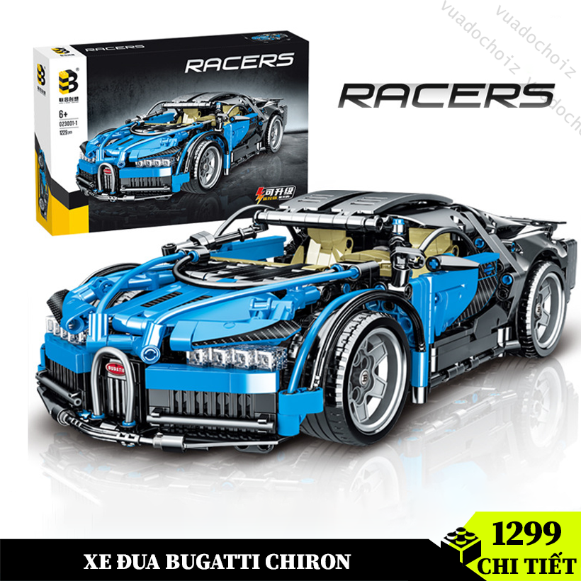 Đồ chơi lắp ráp xe đua Bugatti Chiron 1299 chi tiết mô hình xe đua
