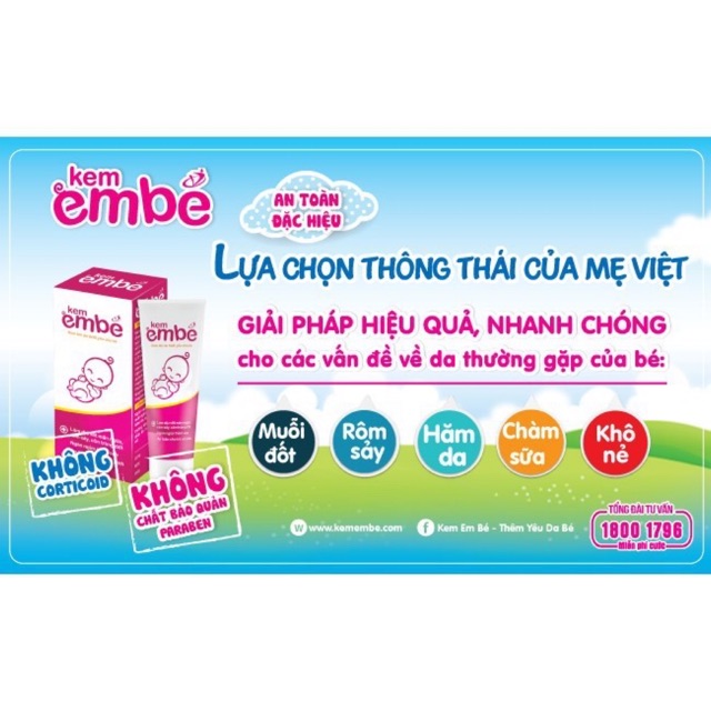 Kem em bé chuyên dùng cho bé