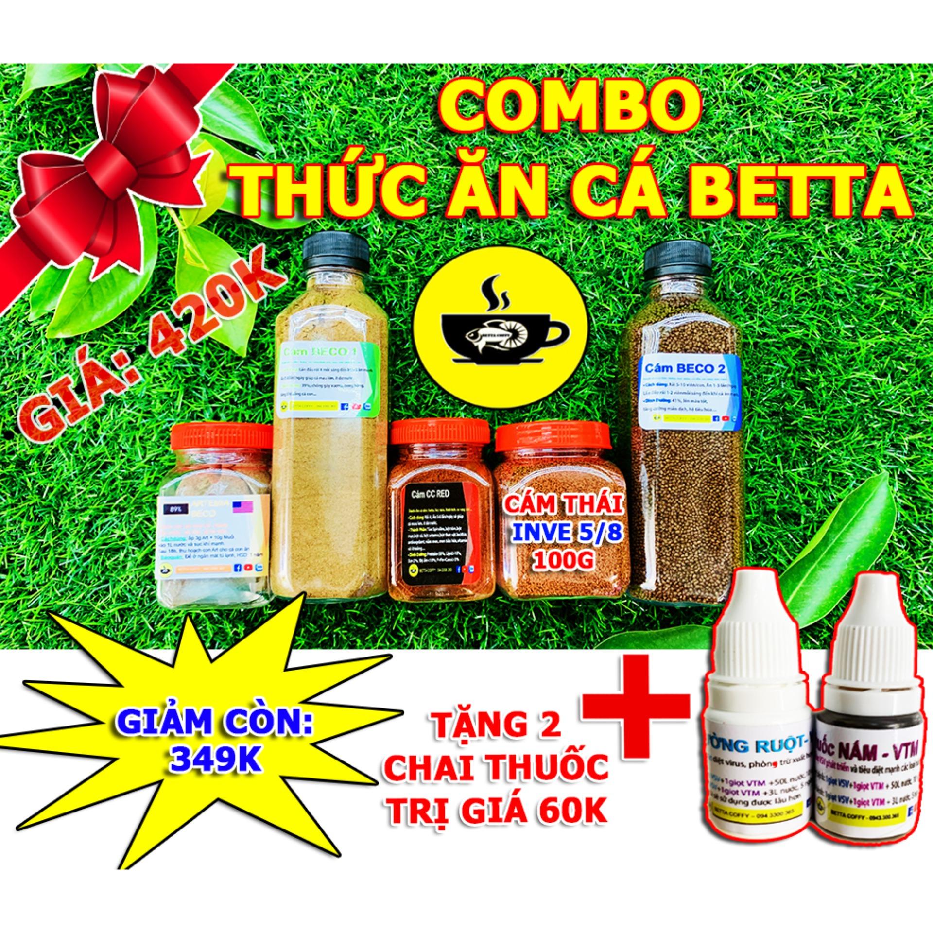 Combo thức ăn cho BETTA từ mới nở đến trưởng thành