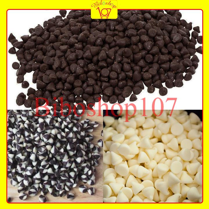 Socola chip đen trắng 100g (chocochip đen trắng)