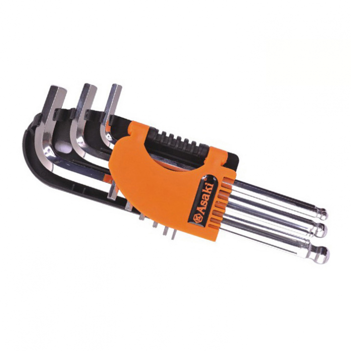 Bộ lục giác bi dài xi bóng asaki ak-0194
