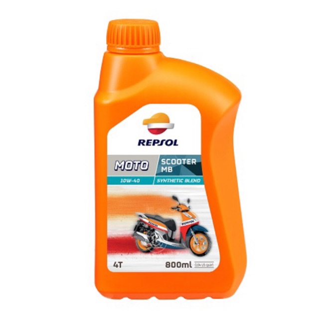 Nhớt xe tay ga cao cấp repsol scooter synthetic 10w40 mb 800ml - nhập tây ban nha