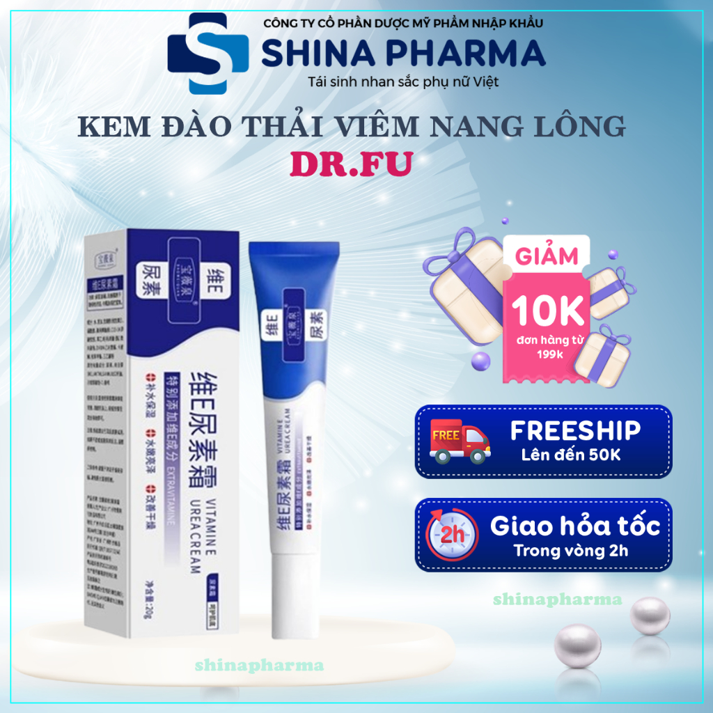 Kem Đào Thải Viêm Nang Lông Dr.Fu - Kem Dr.Fu Loại Bỏ Á Sừng, Viêm Lỗ Chân Lông, Chăm Sóc Cơ Thể