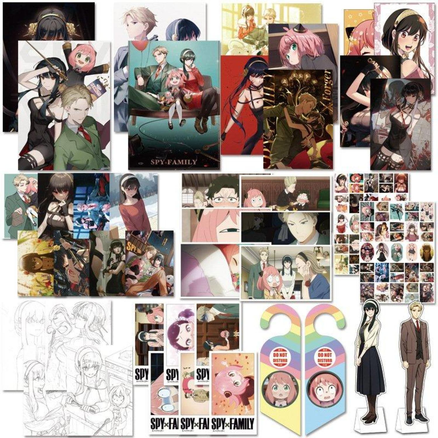 Combo quà tặng Spy x Family GIA ĐÌNH Đ IỆP V IÊN album anime manga chibi tranh ảnh postcard bookmark