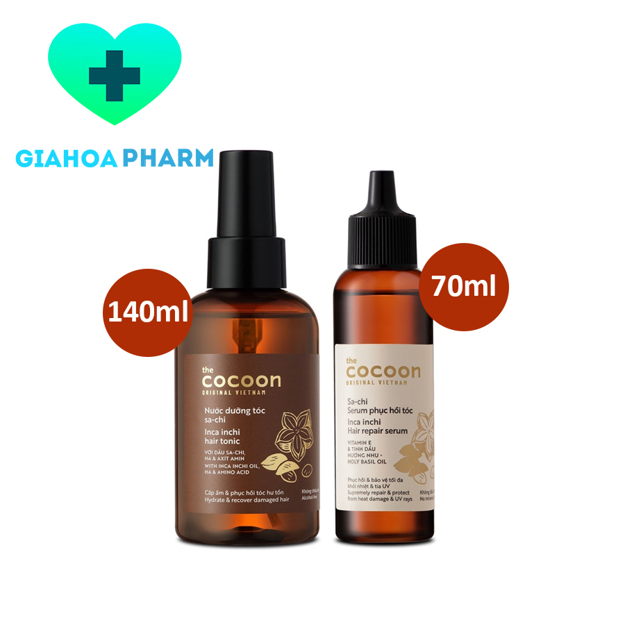 Nước dưỡng, Serum Sa-chi Cocoon dưỡng tóc, bảo vệ, phục hồi tóc hư tổn, giúp tóc mềm mượt, khỏe mạnh