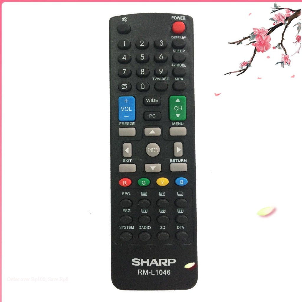 Remote điều khiển tivi sharp lcd led thường rm-l1046