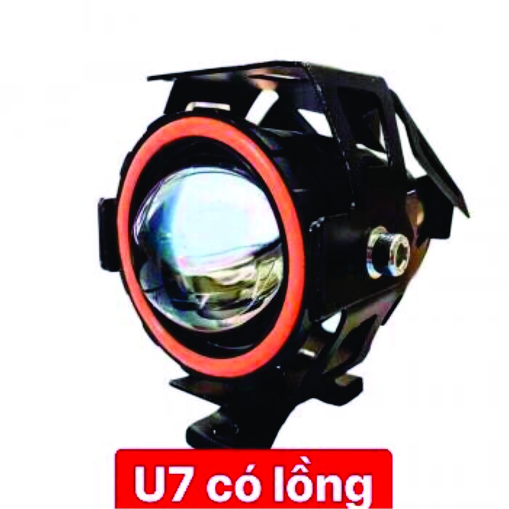 Trợ sáng U7 màu đỏ có lồng