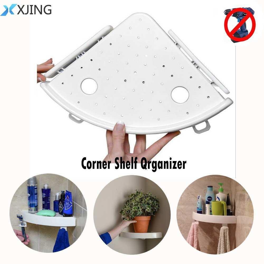 Kệ góc hút chân không, giá để đồ nhà vệ sinh,kệ góc,kệ treo tường
