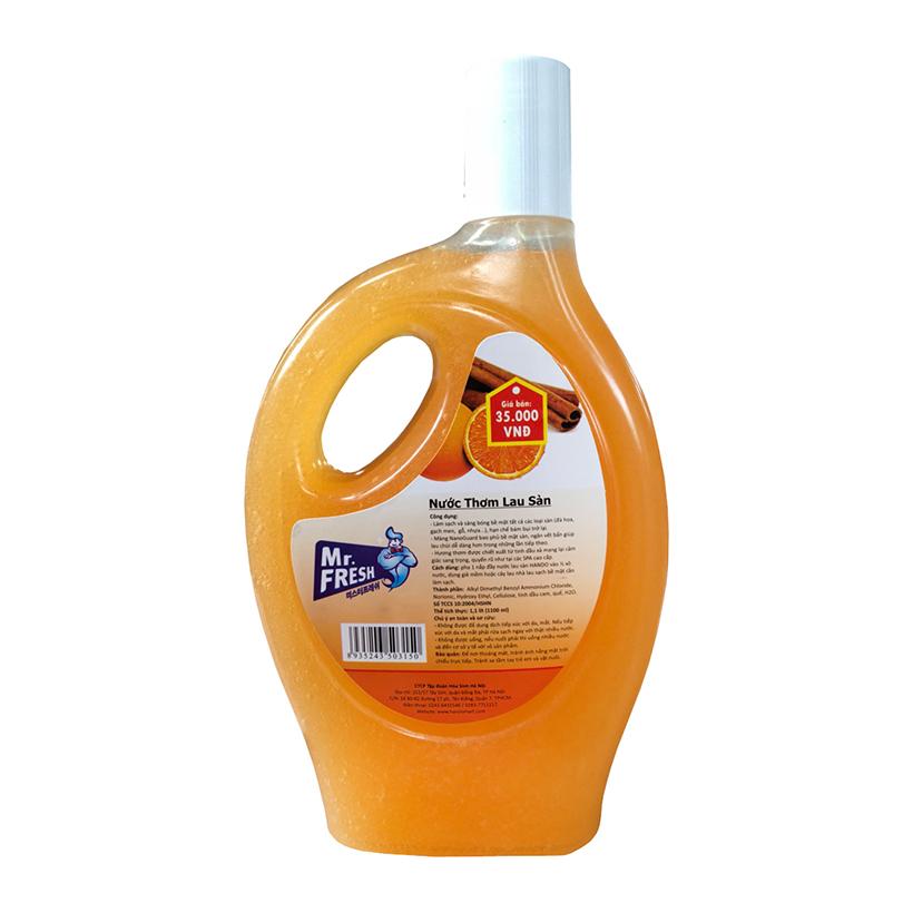 Nước lau sàn siêu đậm đặc mr fresh hàn quốc 1,1l hương cam quế kl467
