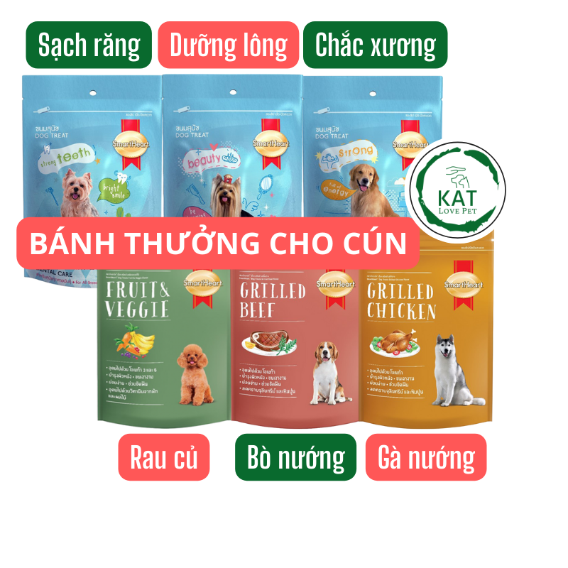 Bánh thưởng cho chó smartheart - bánh snack 100gr - kat store