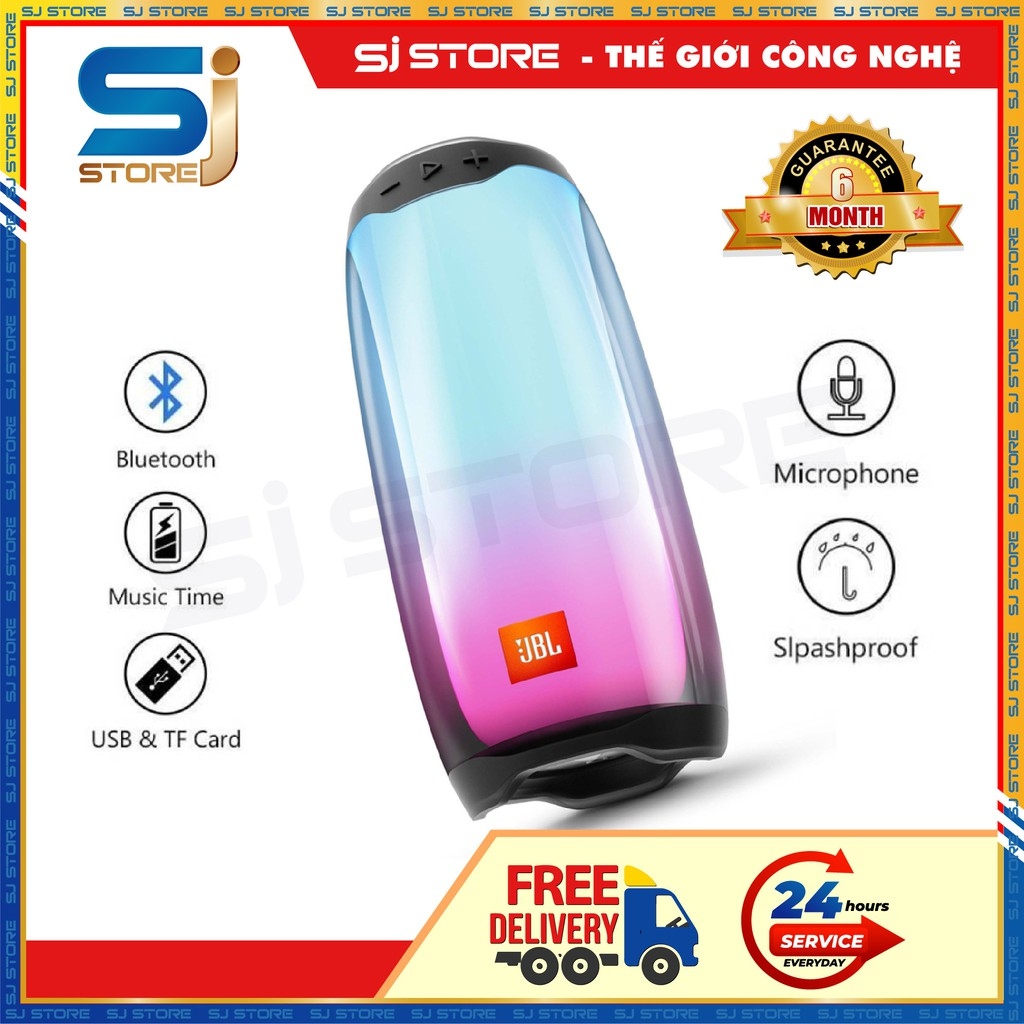 Loa Bluetooth Pulse 4  Full Led HÀNG HOT - Led Theo Điệu Nhạc Kết Nối Máy Tính - Bảo Hành 6 Tháng