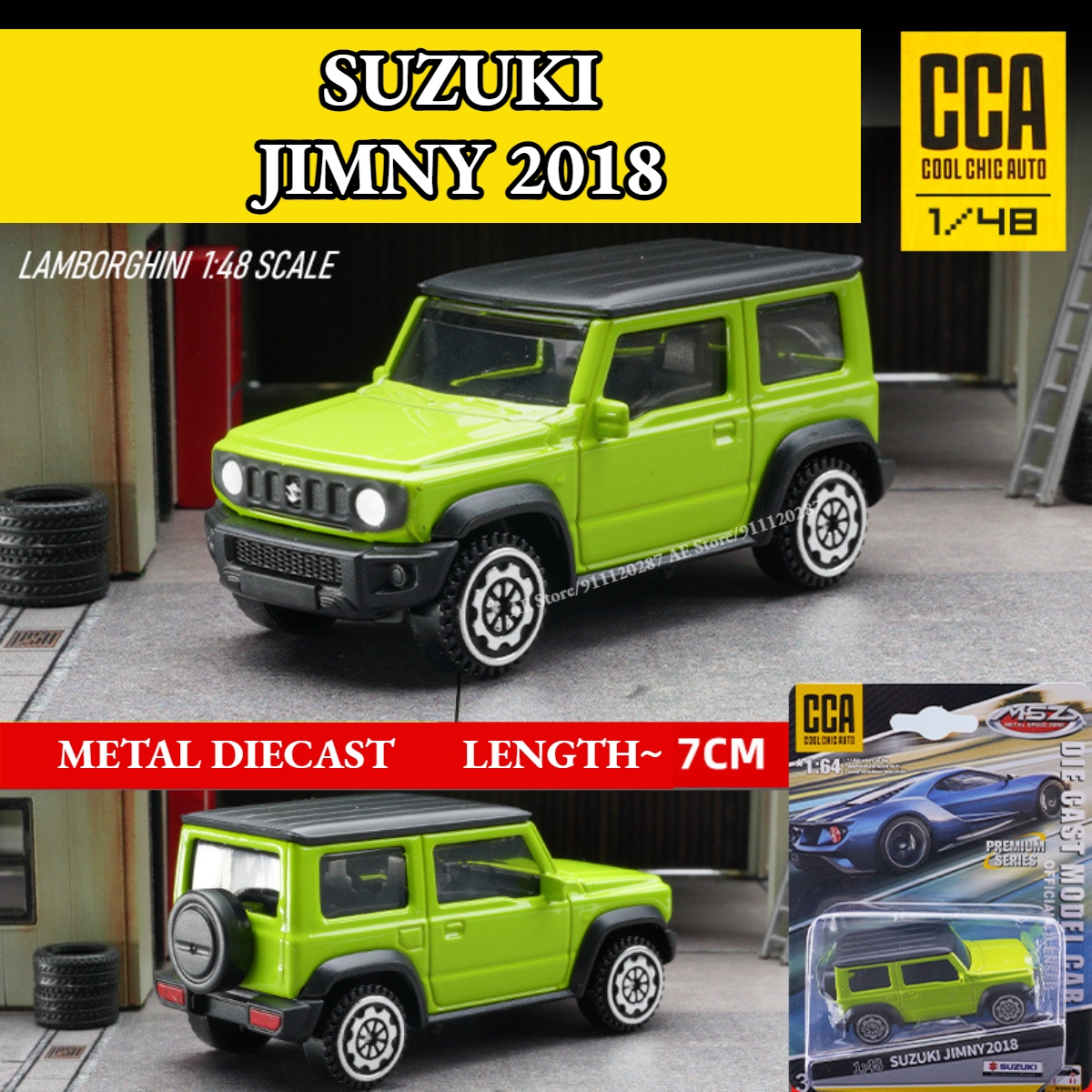 uijuhi Scale 1 64 JIMNY Model Art Vehicle Diecast Collection for Kid Friend