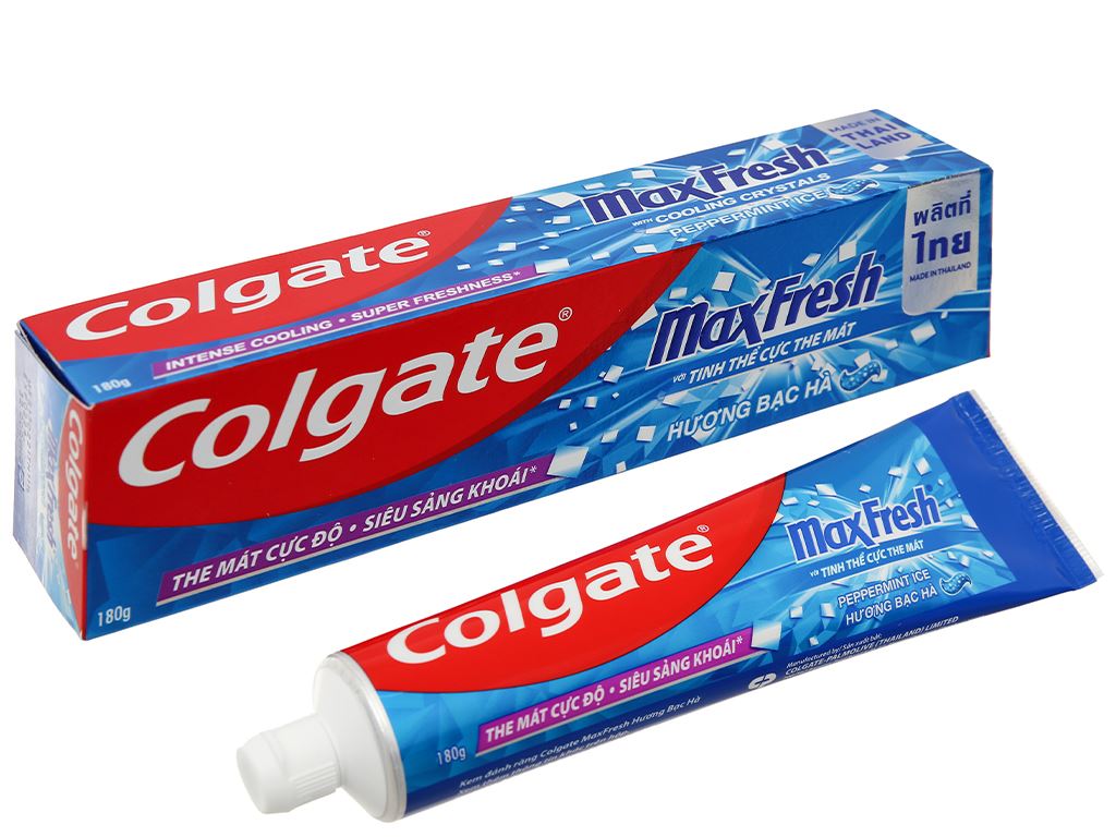 Kem đánh răng Colgate MaxFresh hương bạc hà 180g