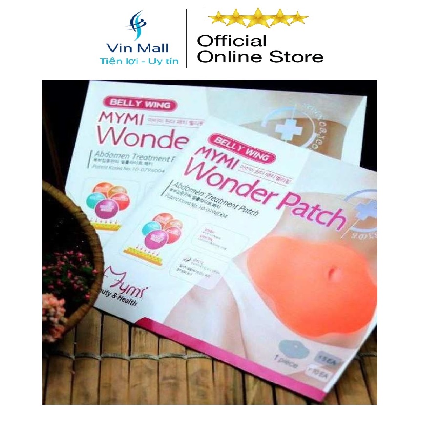 Bộ 30 miếng dán tan mỡ bụng mymi wonder patch hàn quốc