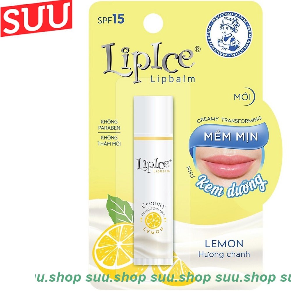 Son Dưỡng Hương Chanh Lipice Không Màu 4.3g Chính Hãng