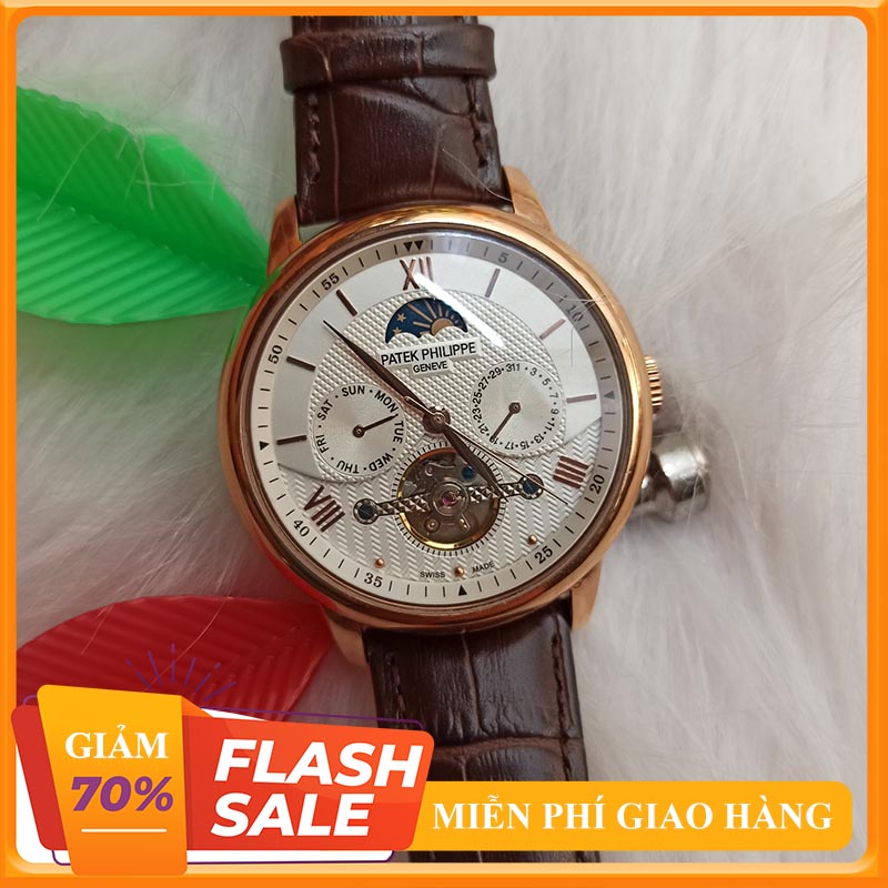 { ĐỒNG HỒ HÀNG HIỆU } Đồng Hồ Nam Mặt Cười Máy Cơ Automatic Sang Trọng + Thẻ Bảo Hành 18 Tháng { BÁN BUÔN ORIENT SEIKO PATEK SK }