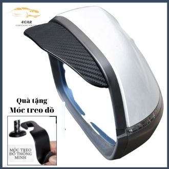 [Giá sỉ]Bộ 2 chiếc Vè che mưa,cho 2 gương chiếu hậu, ko thấm nước,sợi cacbon, nhựa PVC, dễ lắp đặt,4car