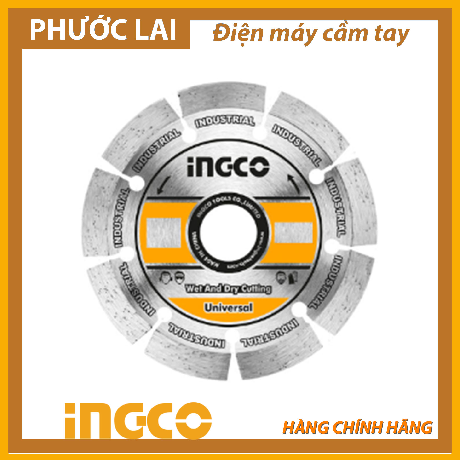 Đĩa cắt gạch khô 110x20mm ingco dmd011102