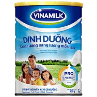 SỮA BỘT NGUYÊN KEM CÓ ĐƯỜNG VINAMILK DINH DƯỠNG - HỘP 900G