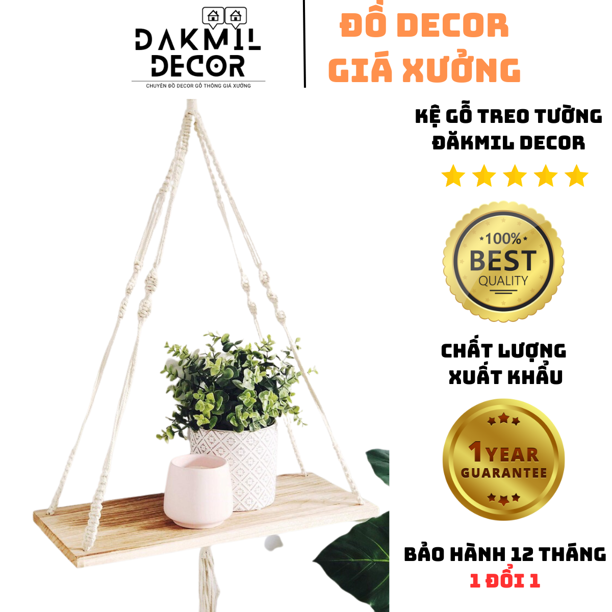 Kệ treo tường trang trí kệ gỗ thông treo tường siêu đẹp