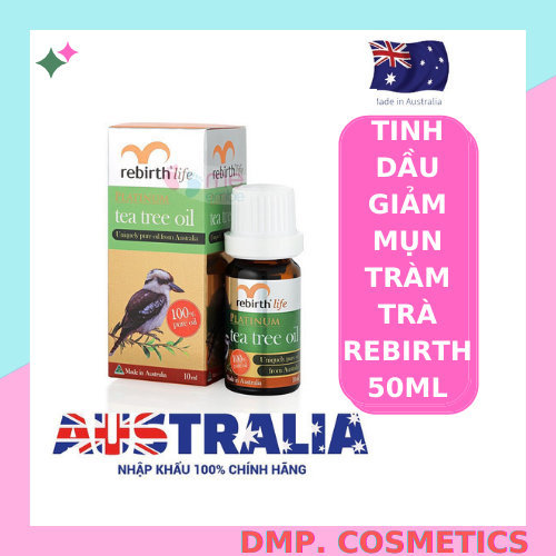 Tinh dầu giảm mụn tràm trà Rebirth Life Platium Tea Tree Oil 50ml RL13