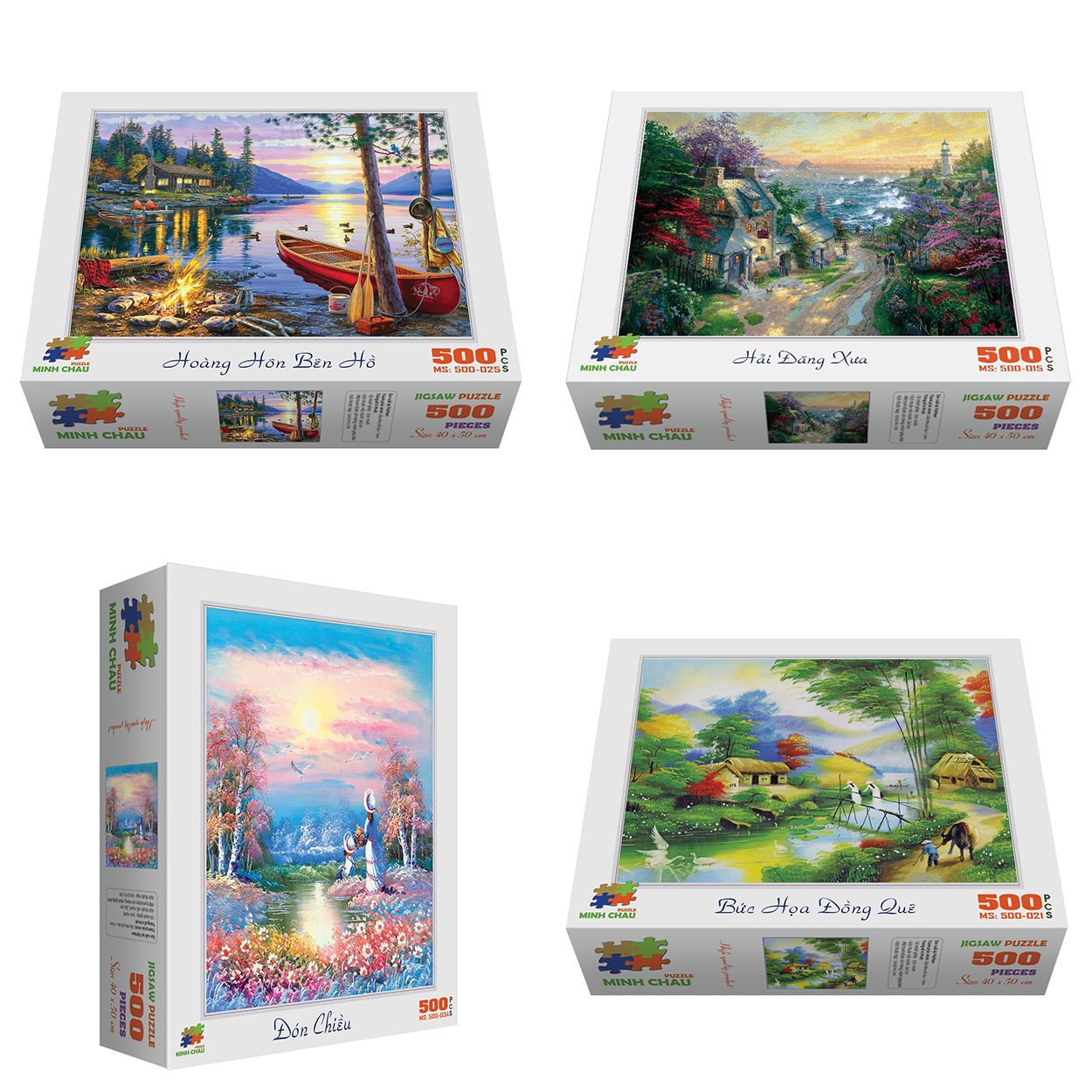 Bộ sưu tập tranh ghép 500 mảnh - Chủ đề Tranh phong cảnh đẹp