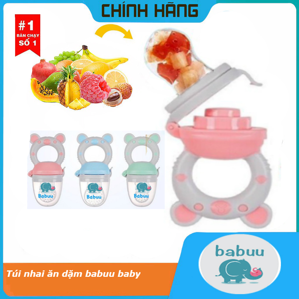 Túi nhai ăn dặm BABUU cao cấp Nhật Bản, Túi nhai ăn dặm cho bé, Bộ túi nhai ăn dặm.