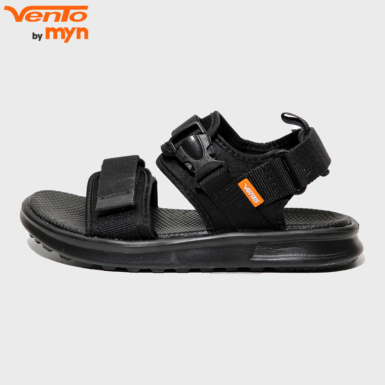 Giày Sandal Vento Nam Nữ Unisex H1 NB01 Đen Full