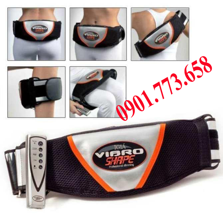 Đai massage bụng vibro shape, đai massage bụng hàn quốc máy massage nóng và rung tan mỡ bụng hiện đại - bảo hành 12 tháng