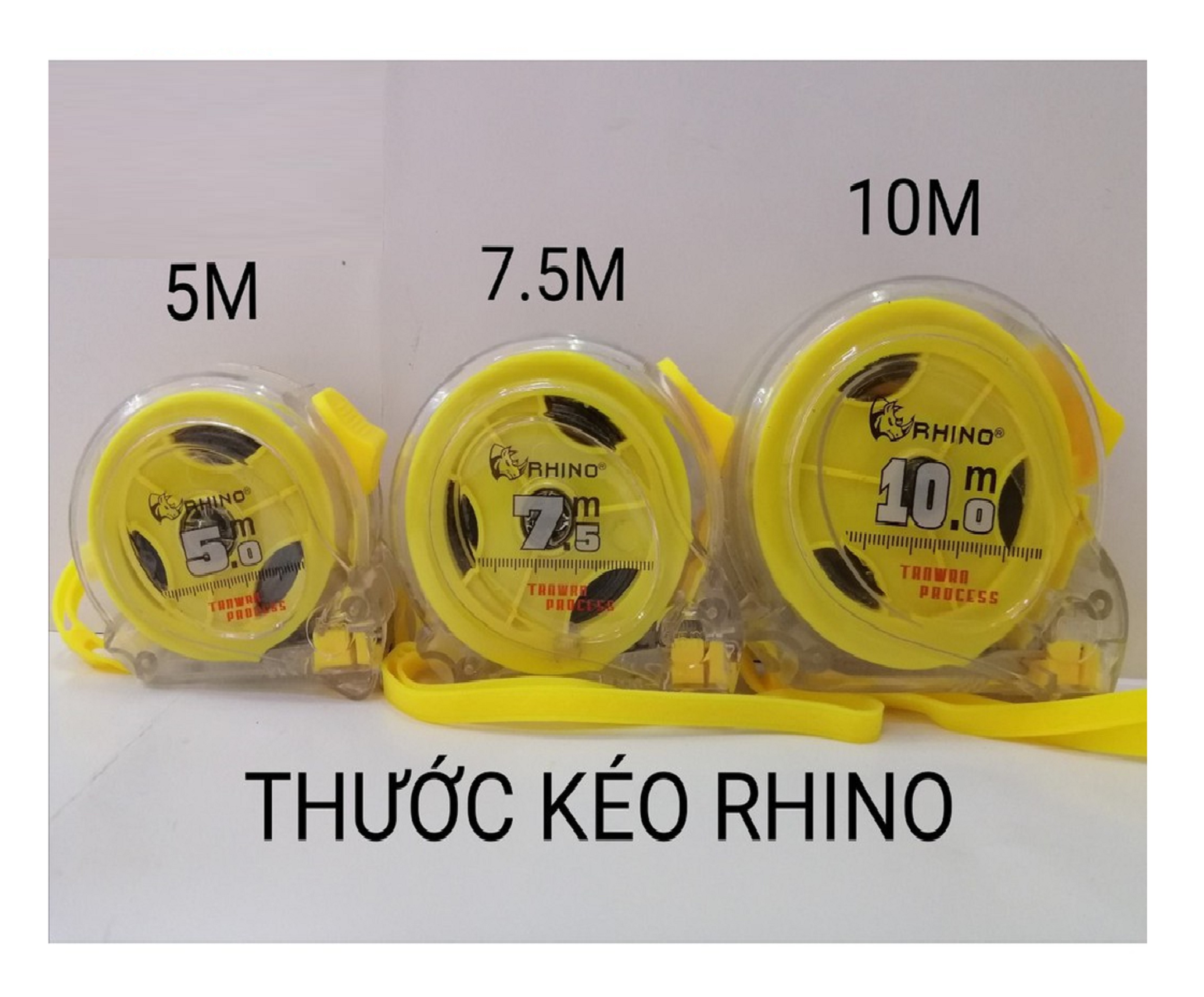 Thước kéo rhino 5m- 7,5m -10m nhựa